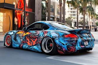 wrap design racing car wrap, car wrap design