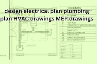 design electrical plan plumbing plan hvac drawings mep drawings