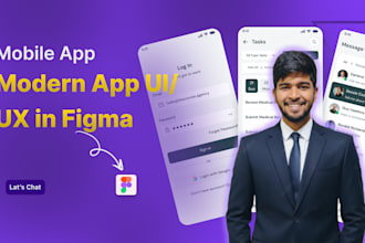 figma app design, figma UI UX design, mobile app UI UX