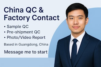 be your china based qc and factory communication assistant