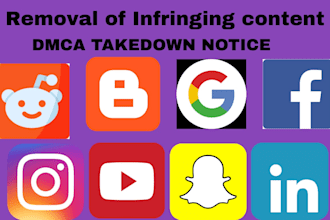 remove infringing,harassing,defaming content, negative links on google by dmca
