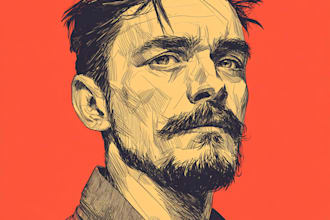 draw your photo into vactor cartoon portraits