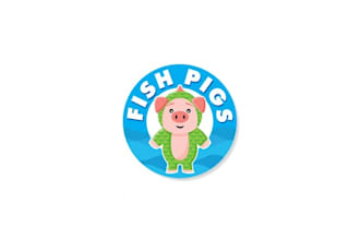 design top quality exceptional logo for fish pigs