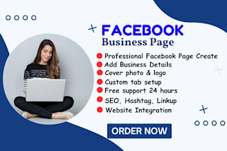 create and setup a professional facebook business page