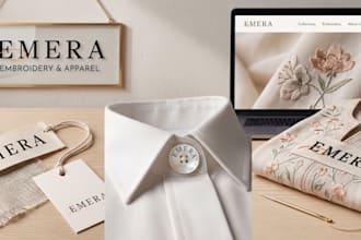 create a modern custom wordmark logo design