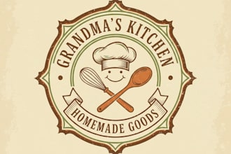 design a vintage cooking logo with classic culinary charm