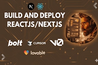 build react next js using bolt, lovable, v0, cursor ai, shadcn ui, supabase