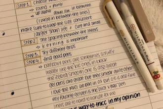 write beautiful handwritten letters or quotes