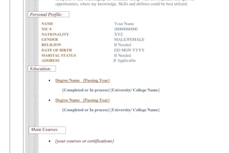 create professional resume for career success and dream job
