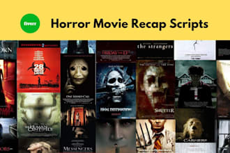 write a chilling horror movie recap script