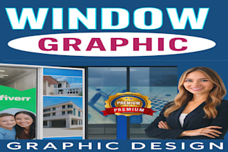 professional window graphic design and installation in banani