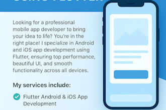 do mobile app development, android, ios app development, flutter app developer