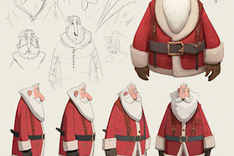 create custom christmas cartoon