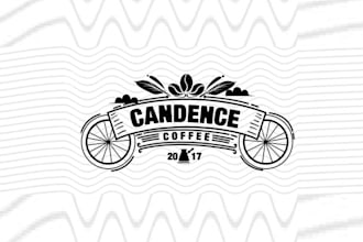 design amazing cycling based coffee shop logo