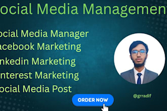 be your creative and result driven social media manager