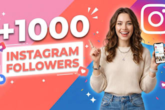 increase instagram 1,000 followers with real engagement