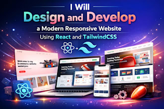 build modern responsive websites with react and tailwindcss