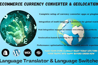 ecommerce currency converter language translator language switcher geolocation