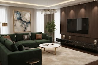 design and render your interior using ai and 3d visualization