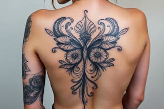 reate professional tattoo design in realism style