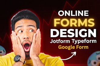 design high converting lead generation form in jotform or typeform