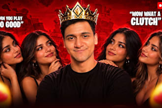 create gaming thumbnail for your livestream