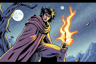 make a professional comic book page