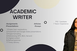 write research articles and create professional presentations