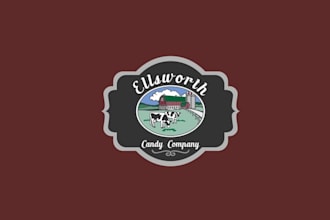 design attract glamorous logo for ellsworth candy company