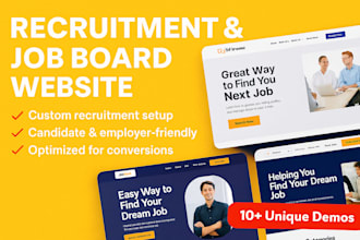 build recruitment website job board website staffing website wordpress website
