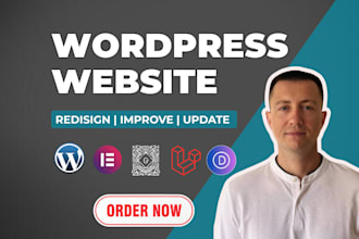 do wordpress website redesign and wordpress customization