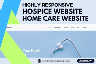 design hospice website home care website elderly care website senior website