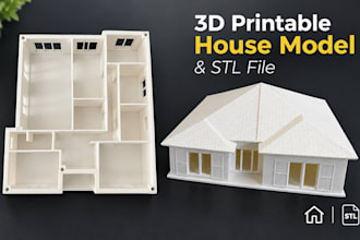 create a 3d printable scale model and stl file of your house