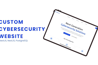 develop a cybersecurity consultant website using nextjs
