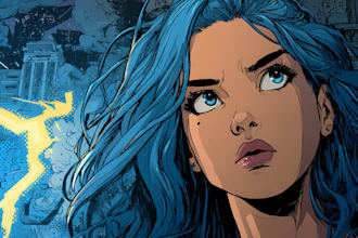 comic book illustration with comic book illustrator