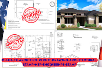licensed engineer permit ready plan, pe stamp as az pa oh nc licensed engineer