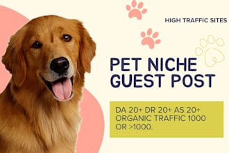 publish a pet guest post on high da pet blogs with powerful pet backlinks