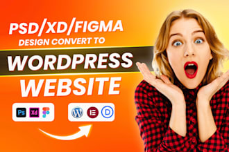 convert figma to wordpress website, figma to elementor or figma to divi theme