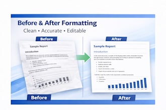 recreate, tidy up and format your indesign or word files