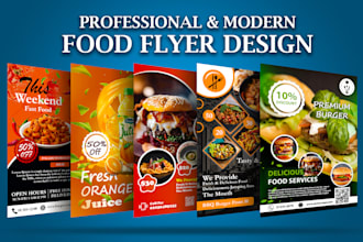 do professional modern flyer design for your business