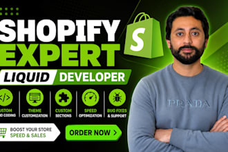 customize shopify theme using shopify liquid and custom coding