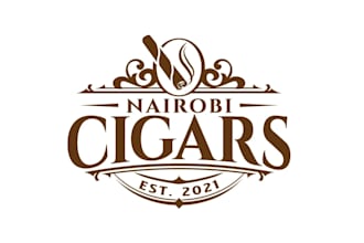 create high quality and beautiful cigar logo design