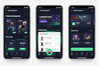 develop fantasy sport app with wallet leaderboard and live score