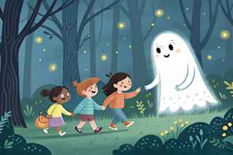 ghost write children story book illustration book design