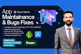 fix  in react native mobile app bugs, build app and resolve crashes in expo