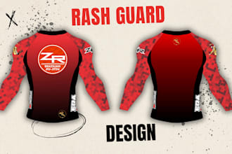 design unique sublimation rash guards and sports uniforms