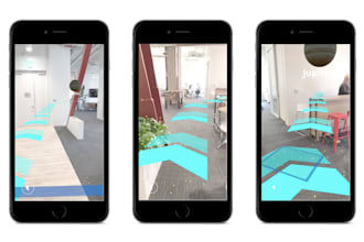 build ar indoor navigation app, augmented reality app, ar wayfinding app