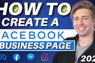 create facebook business page, shop, and social media pages