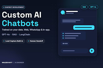 build a custom ai chatbot with gpt, rag, and integrations