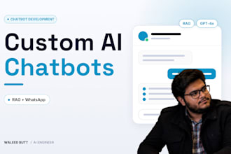 build a custom ai chatbot with gpt, rag, and integrations